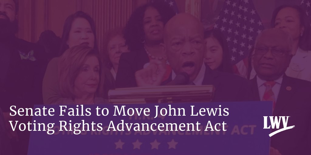 Senate Fails to Move John Lewis Voting Rights Advancement Act
